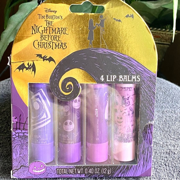 Disney Nightmare before Christmas 4pc lip balm new in sealed packaged - Picture 1 of 6